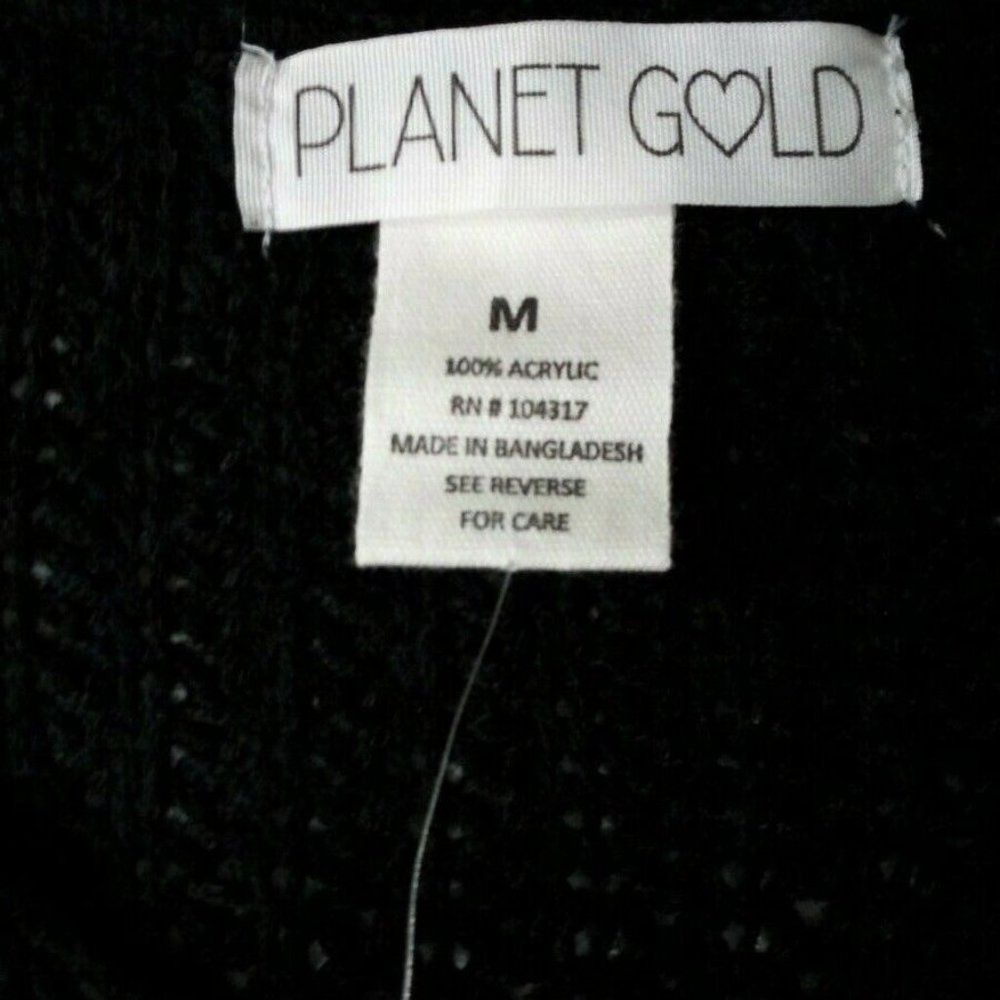 Planet Gold Black Beauty Cutout Pullover  Acrylic - Picture 4 of 6